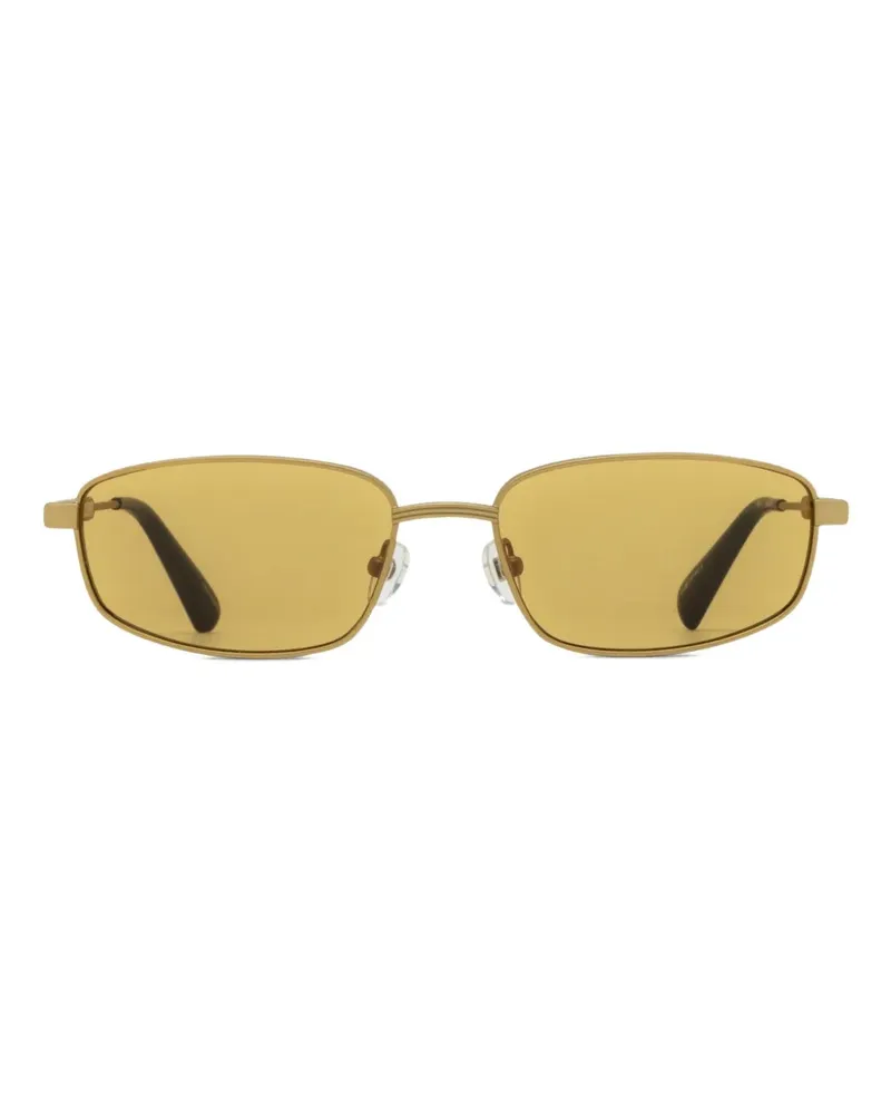 Jacquemus Eckige Sonnenbrille - Gold Gold