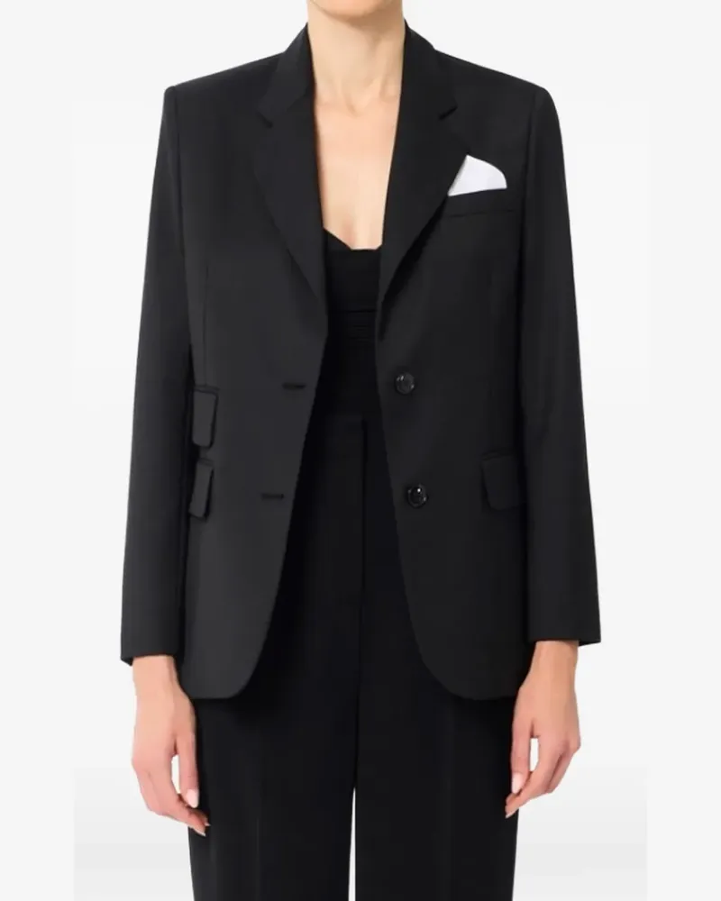 Elisabetta Franchi pocket-appliqué blazer - Schwarz Schwarz