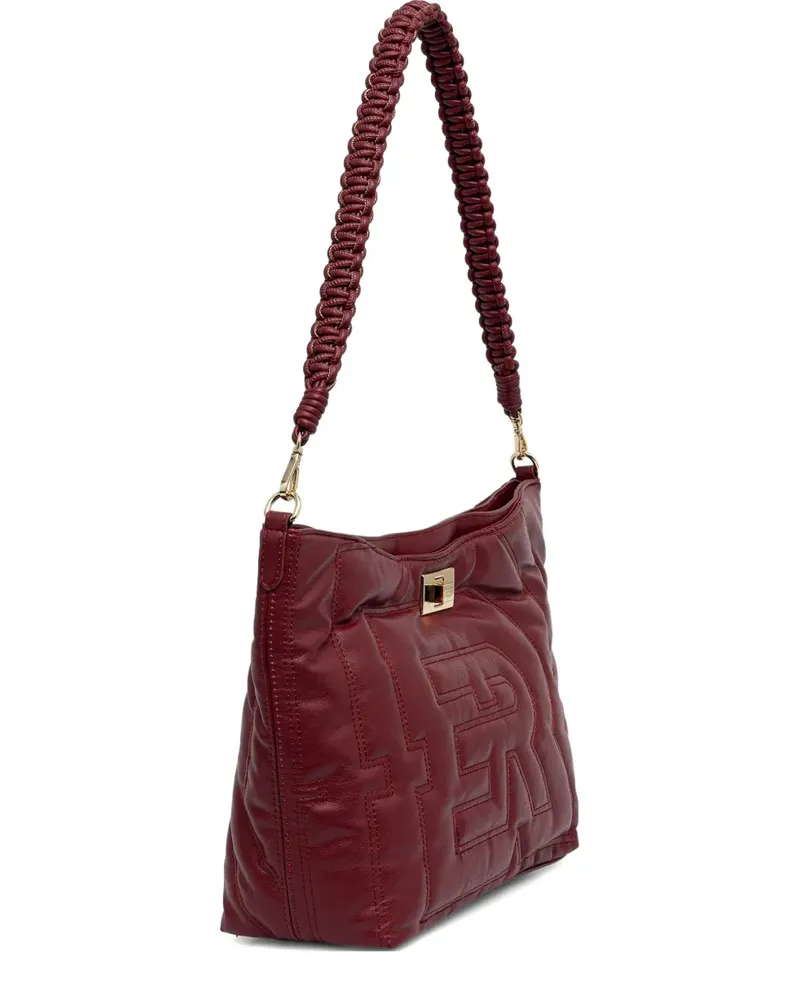 Ermanno Scervino embossed-logo top-handle tote bag - Rot Rot