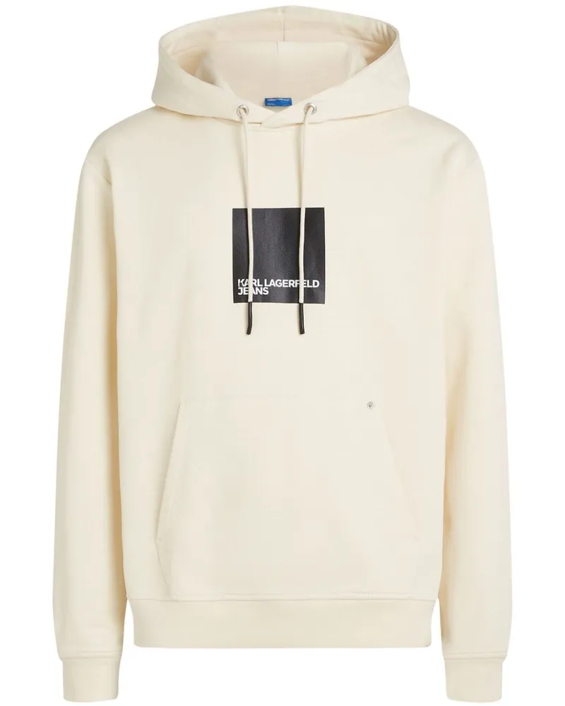 Karl Lagerfeld Hoodie mit Logo-Print Nude