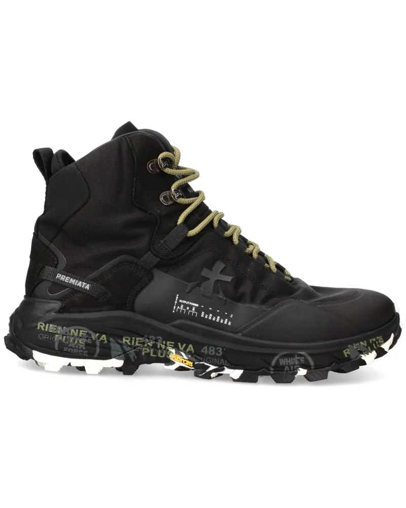 Premiata Saintcross Stiefel - Schwarz Schwarz