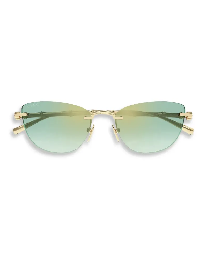 Gucci cat-eye sunglasses - Gold Gold