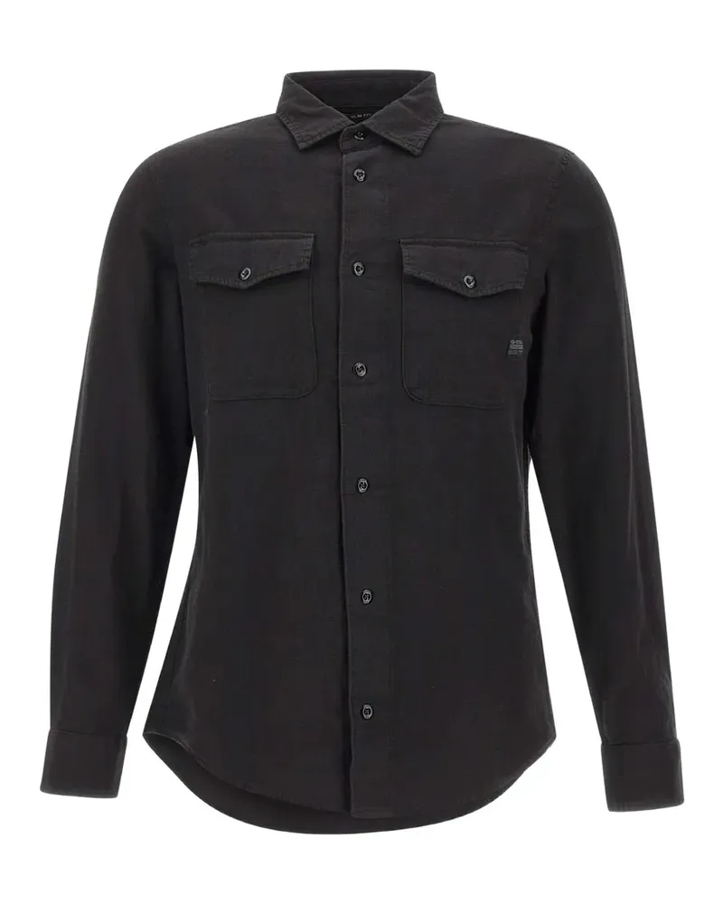 G-STAR RAW Schmales Marine Hemd - Schwarz Schwarz