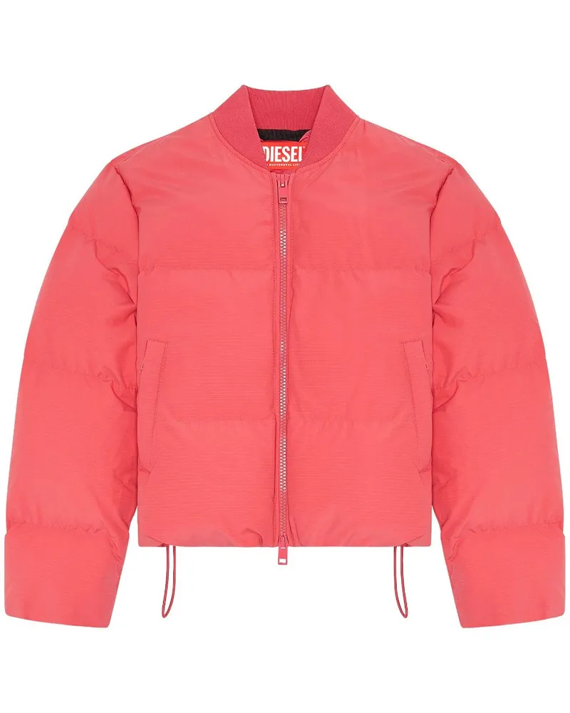 Diesel Gesteppte Daunenjacke Rosa