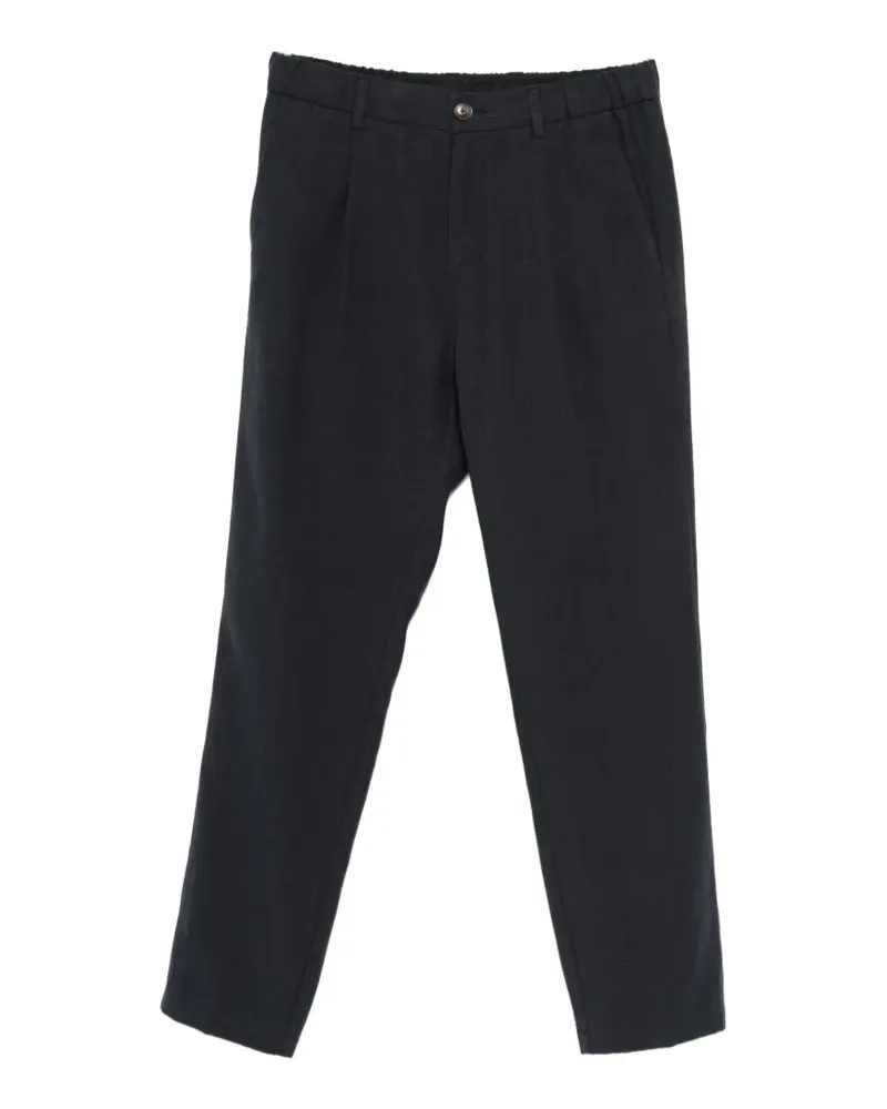 Herno button pleated trousers - Blau Blau