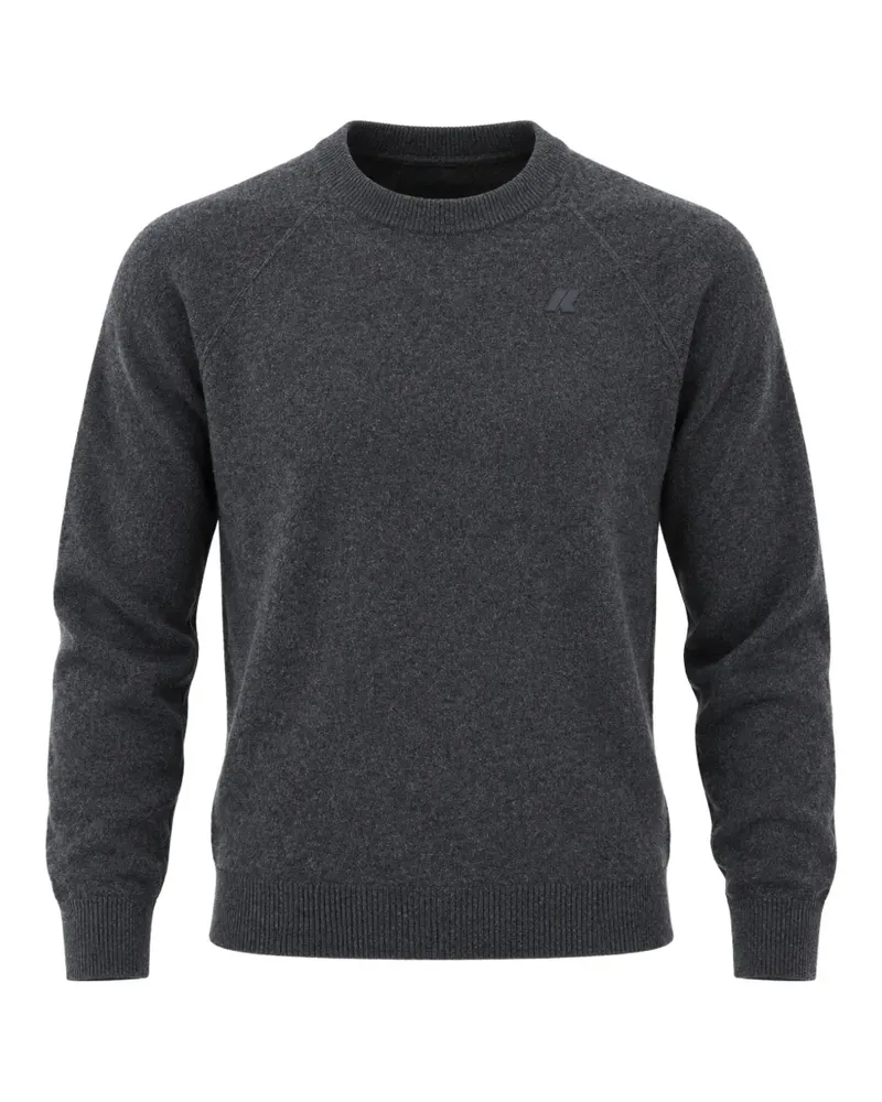 K-Way raglan-sleeve crew-neck sweater - Grau Grau