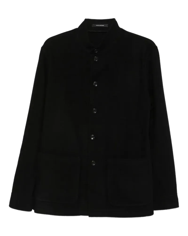 Tagliatore button patch-pocket jacket - Schwarz Schwarz