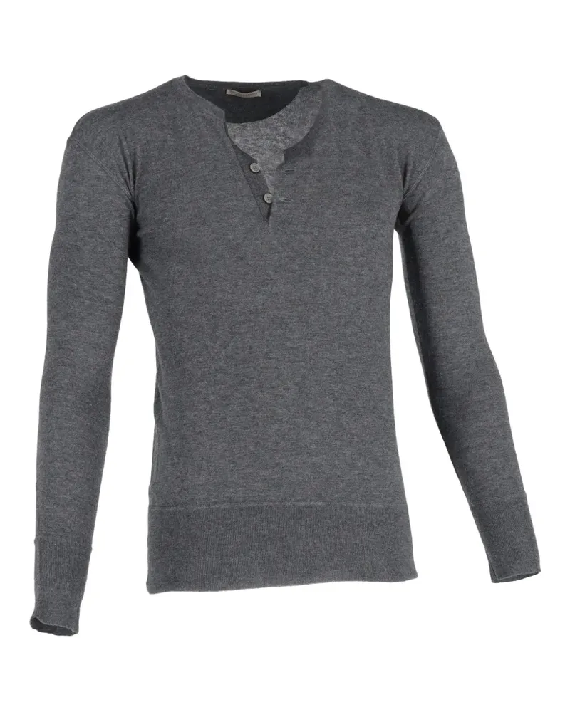 Thom Browne fine-knit jumper - Grau Grau