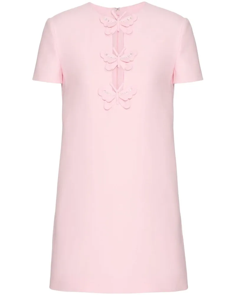 Valentino Garavani Schmetterlinge-Kleid mit Cut-Out Rosa