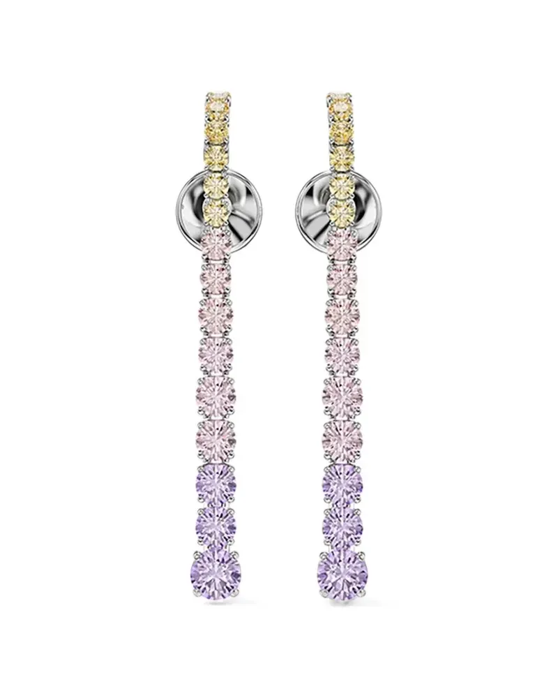 Swarovski Matrix crystal-embellished drop earrings - Rosa Rosa