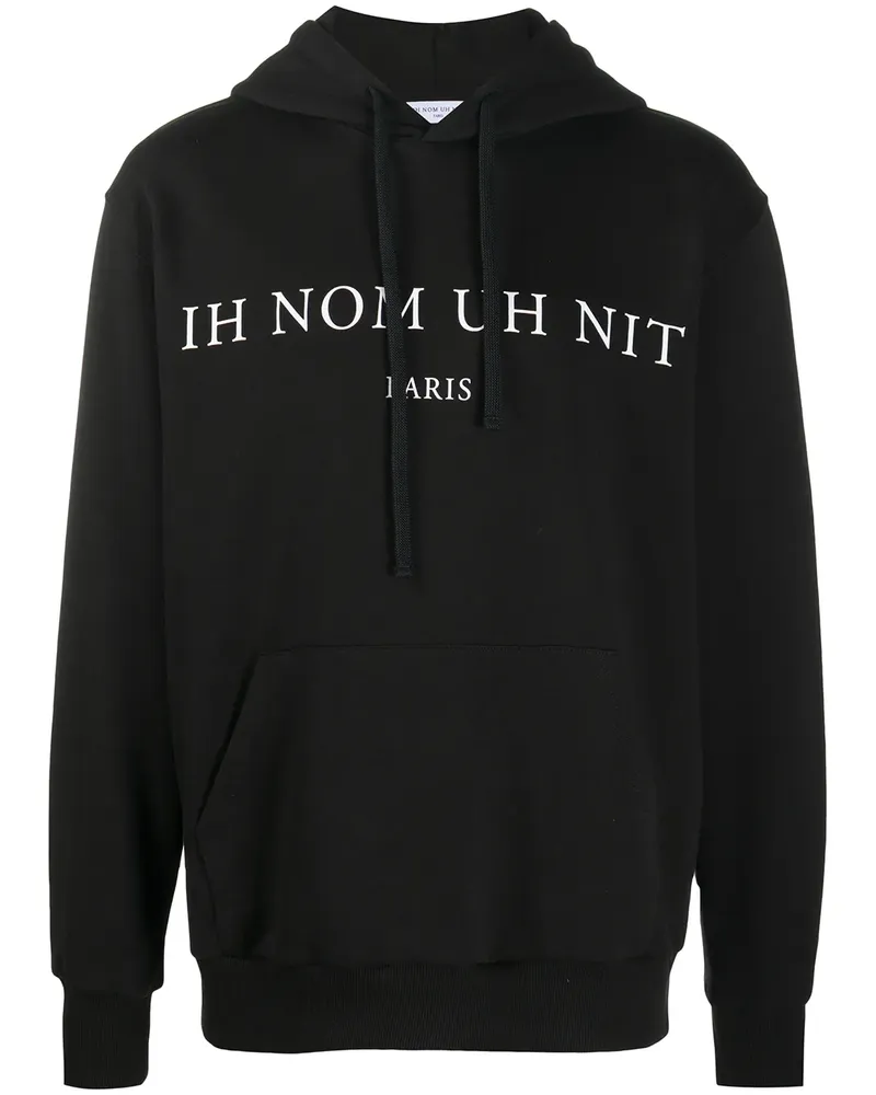 IH NOM UH NIT Kapuzenpullover mit Logo - Schwarz Schwarz