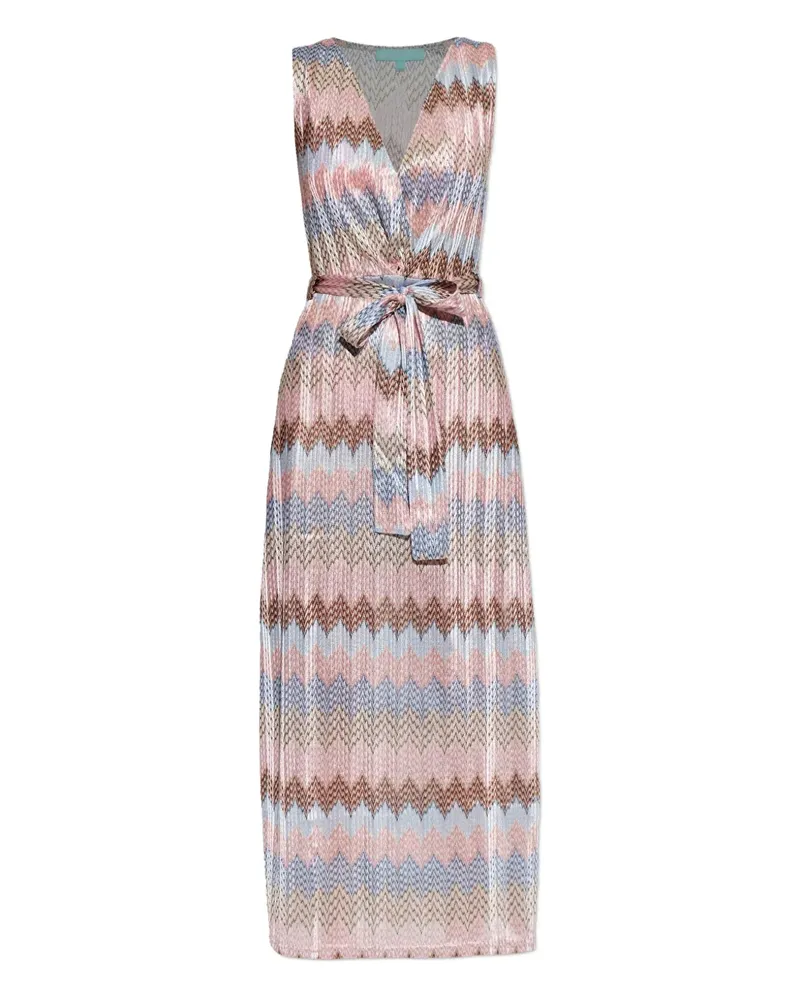 Melissa Odabash zigzag stripe maxi dress - Rosa Rosa