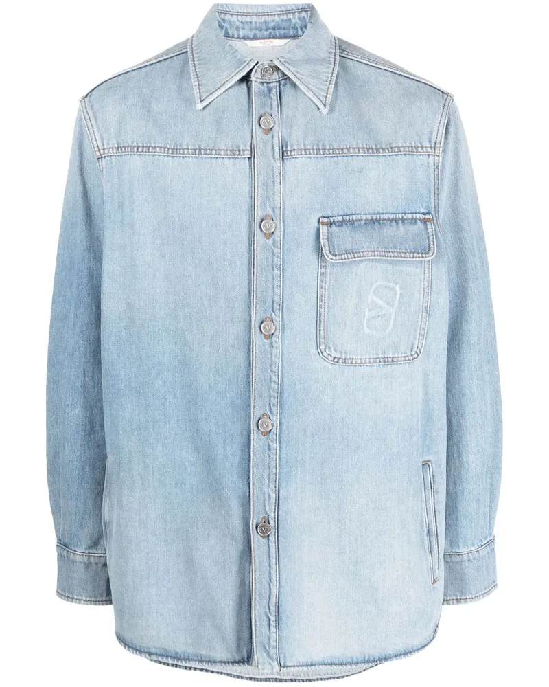 Valentino Garavani Geknöpftes Jeanshemd - Blau Blau