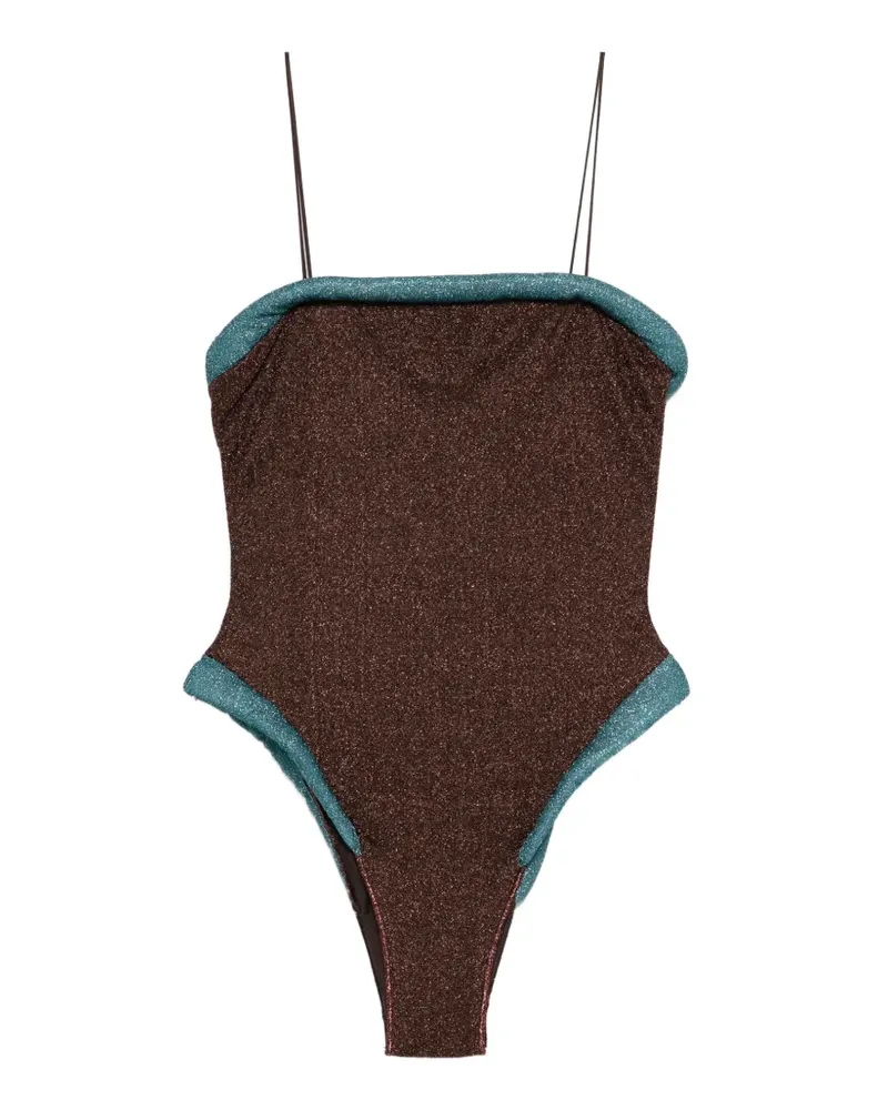 Oséree square strap swimsuit - Braun Braun