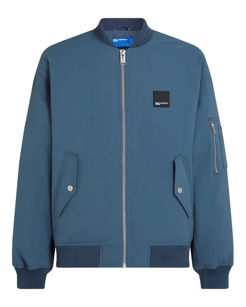 Karl Lagerfeld Bomberjacke mit Reißverschluss - Blau Blau