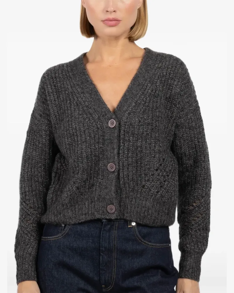 Autumn Cashmere buttoned cardigan - Grau Grau