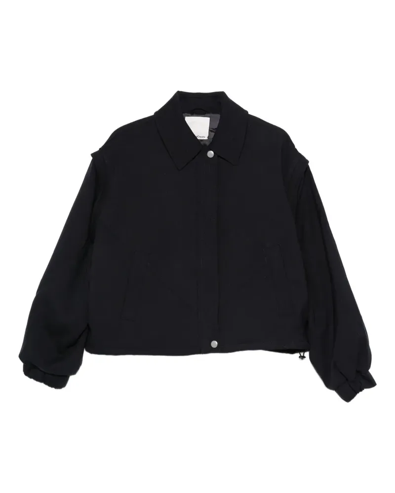 YMC heath zip-off sleeve bomber jacket - Schwarz Schwarz