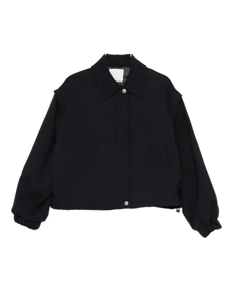 YMC heath zip-off sleeve bomber jacket - Schwarz Schwarz