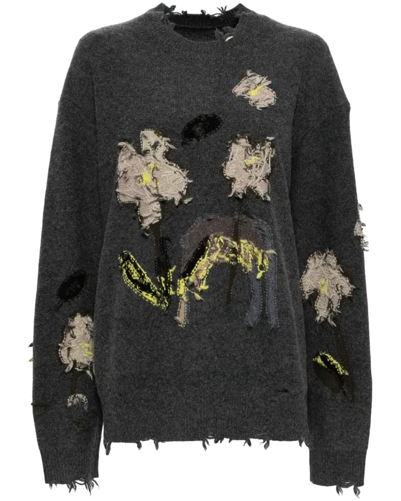 JNBY Pullover mit Blumenmuster - Grau Grau