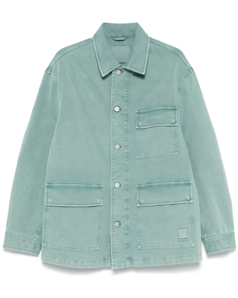 Emporio Armani Jacke mit Logo-Gravur - Blau Blau