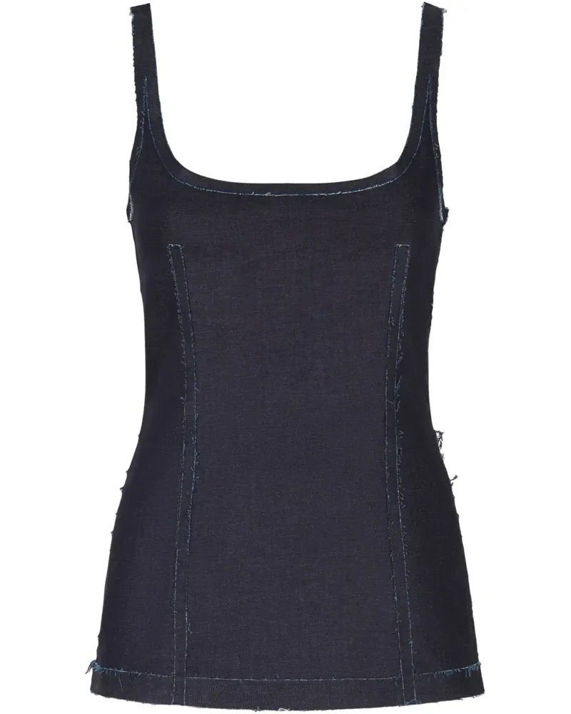 Marni Top aus Denim - Blau Blau