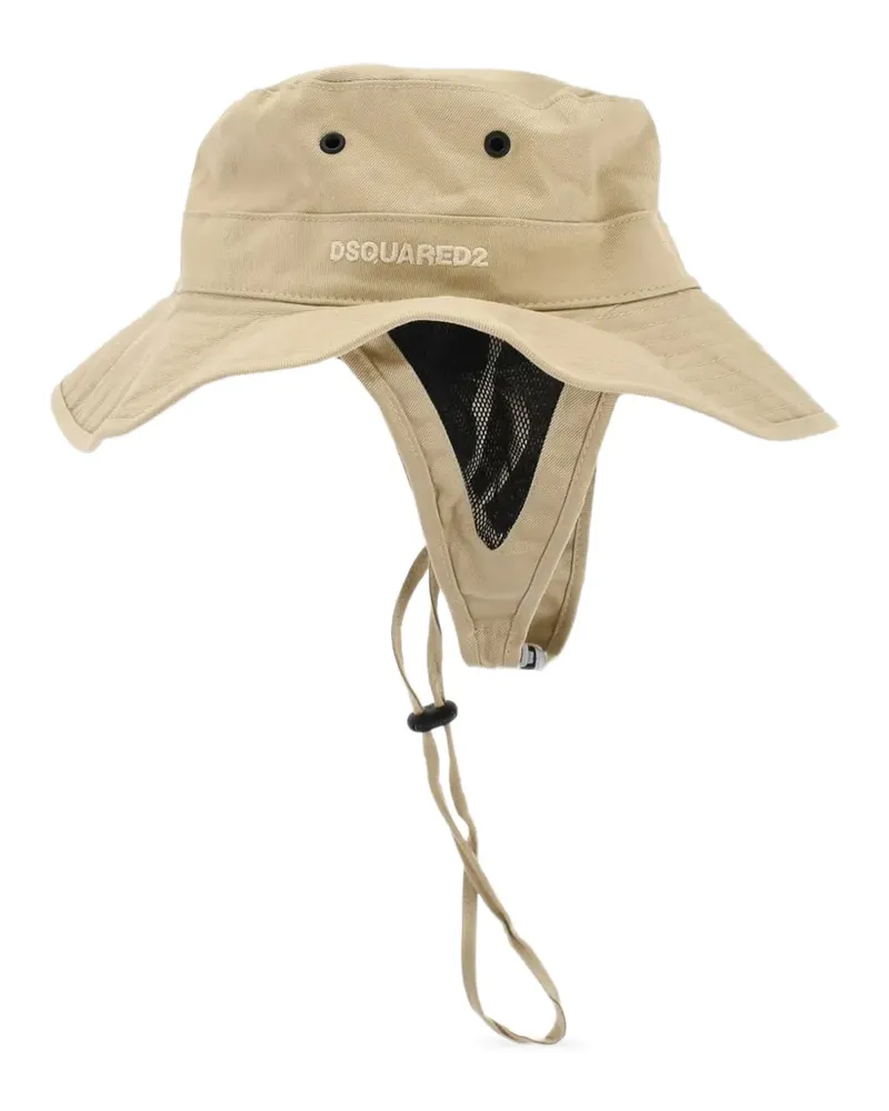 Dsquared2 Fischerhut mit Logo-Stickerei - Nude Nude