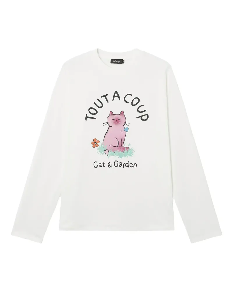 Tout a Coup T-Shirt mit Logo-Print - Weiß Weiß
