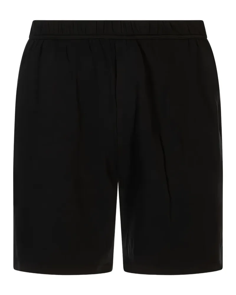 Kiton logo-embroidered elasticated shorts - Schwarz Schwarz