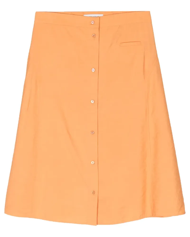 Kitsuné Midirock mit hohem Bund - Orange Orange