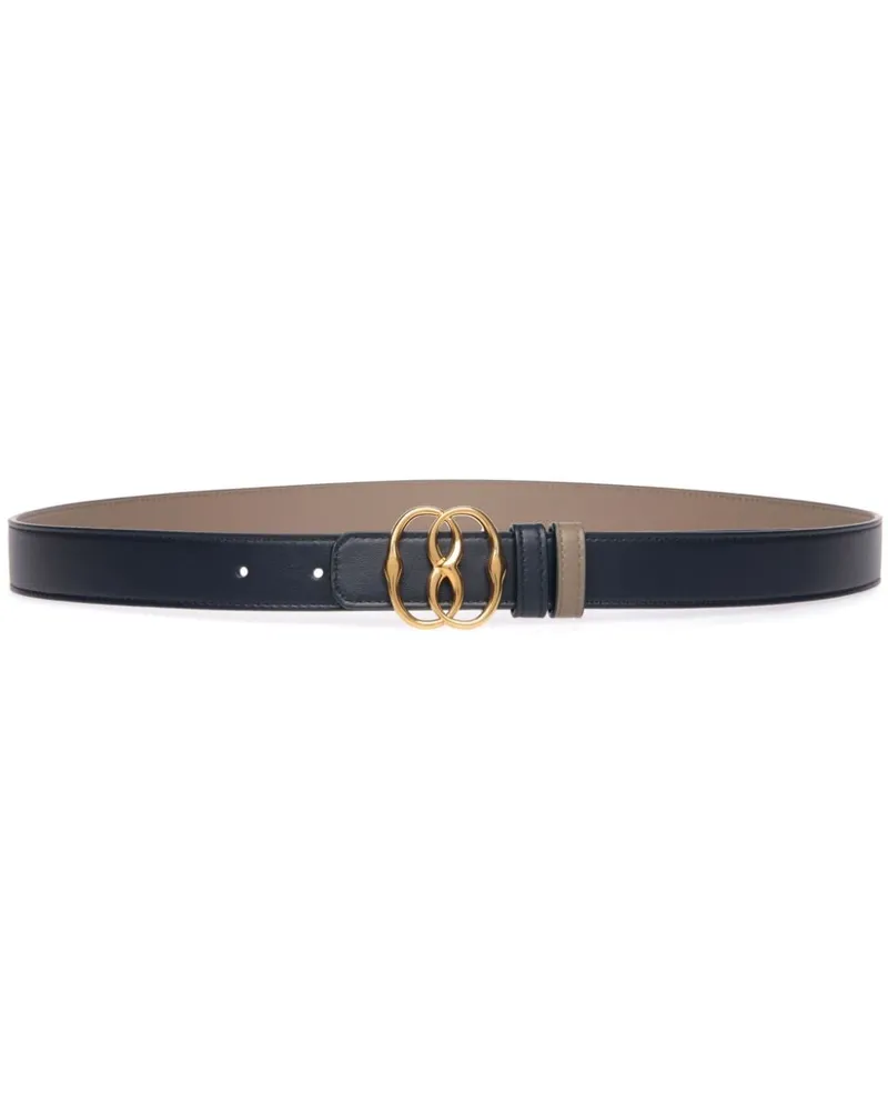 Bally reversible leather belt Blau