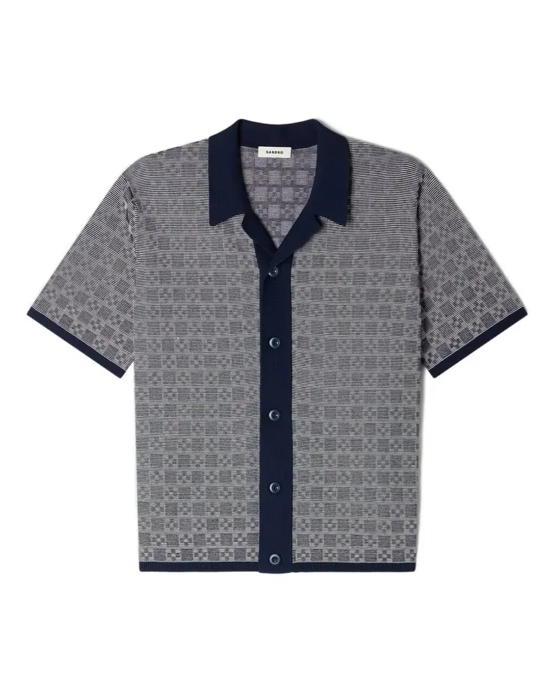 Sandro Hemd mit Muster - Grau Grau