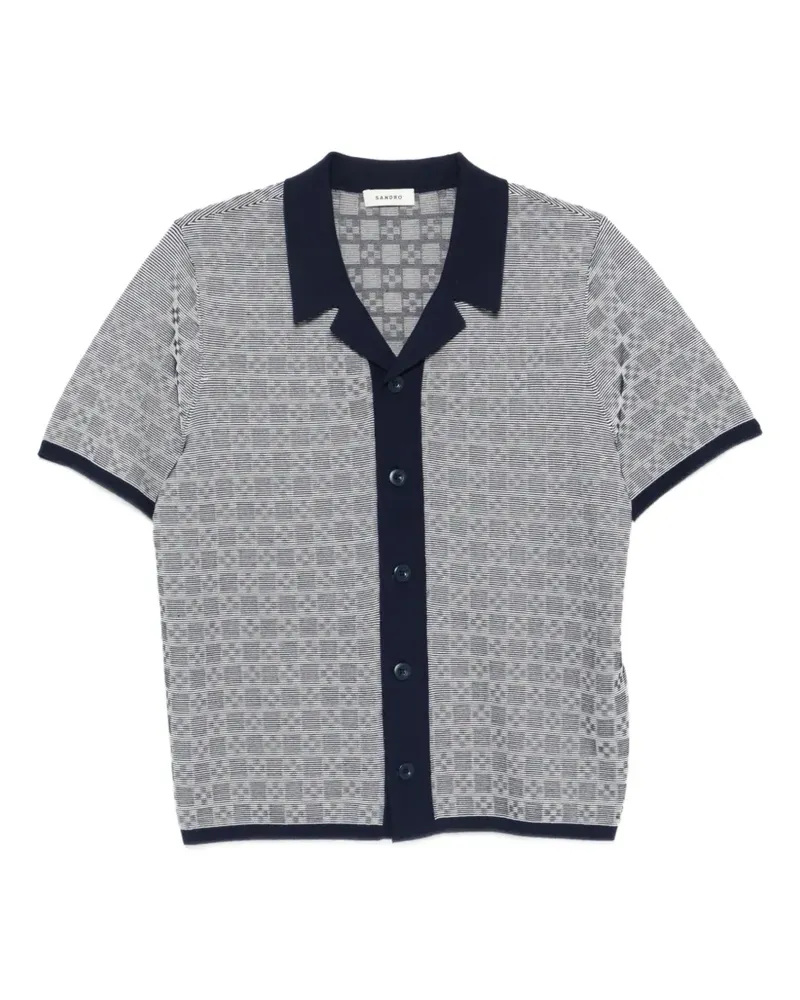 Sandro Hemd mit Muster - Grau Grau