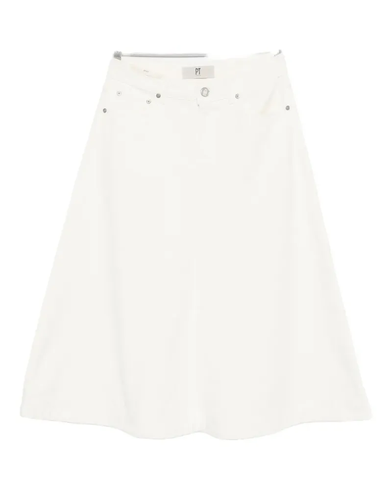 PT TORINO Lory A-line midi skirt - Nude Nude