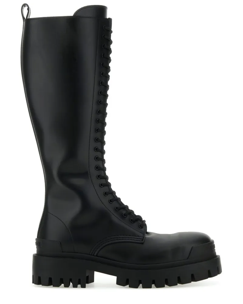 Balenciaga Strike Schnürstiefel - Schwarz Schwarz