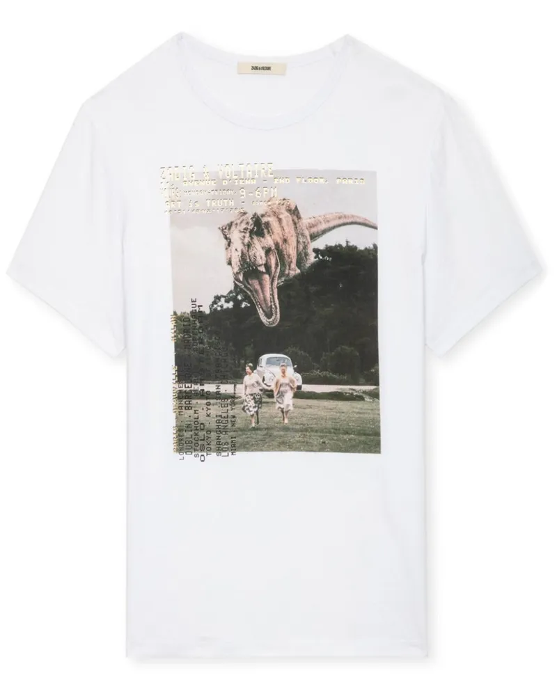 Zadig & Voltaire Ted T-Shirt mit Foto-Print - Weiß Weiß