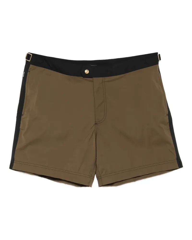 Tom Ford colourblock swim shorts - Grün Grün
