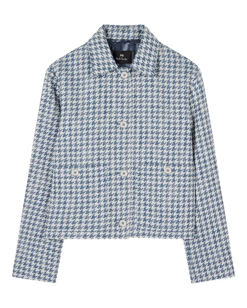 Paul Smith Jacke mit Hahnentrittmuster - Blau Blau