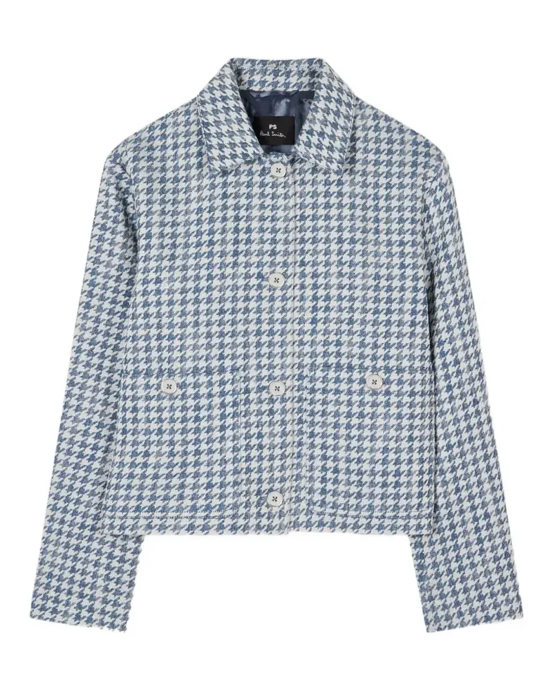 Paul Smith Jacke mit Hahnentrittmuster - Blau Blau