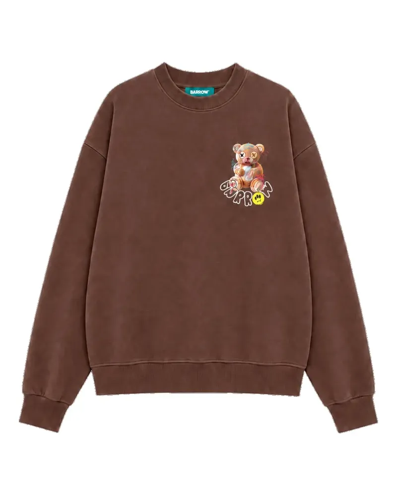 BARROW graphic-print cotton sweatshirt - Braun Braun