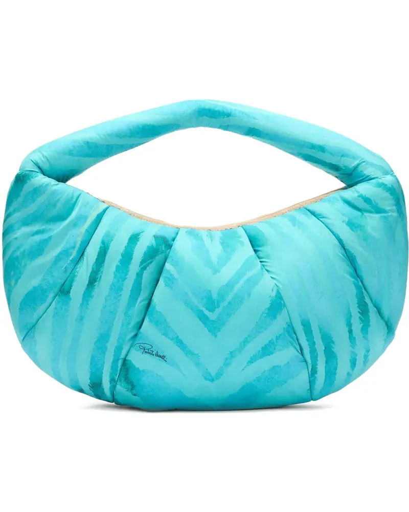 Roberto Cavalli Handtasche mit Falten - Blau Blau
