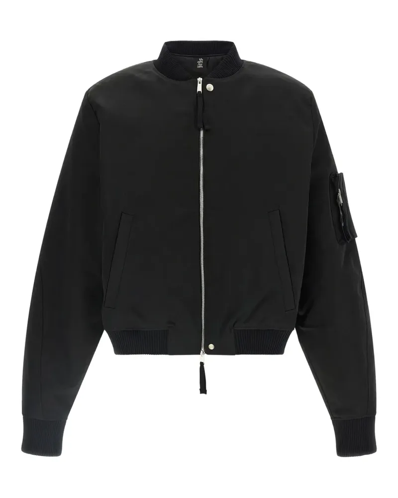 THOM KROM zip-up bomber jacket - Schwarz Schwarz