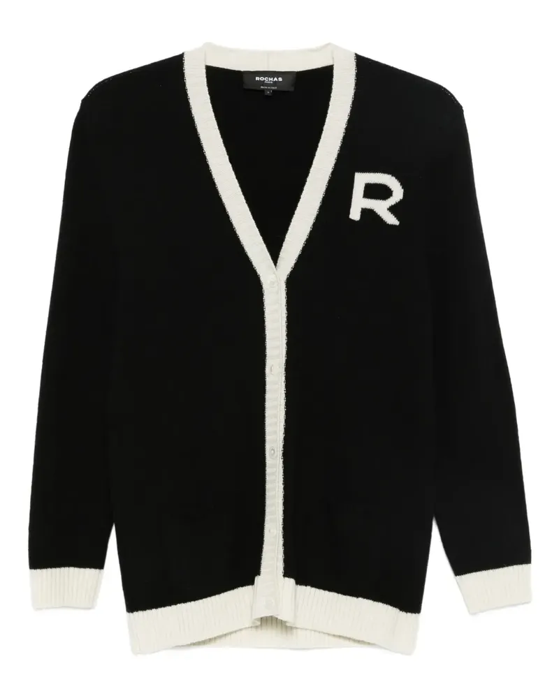 Rochas Cardigan aus Wollgemisch - Schwarz Schwarz