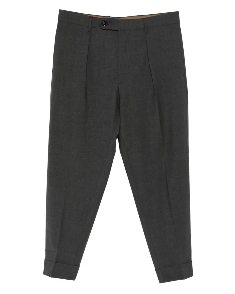 Berwich Chiaia Hose mit Falten - Grau Grau