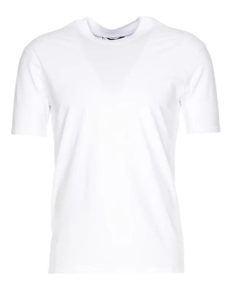 HOSIO T-Shirt mit Rundhalsausschnitt - Weiß Weiß