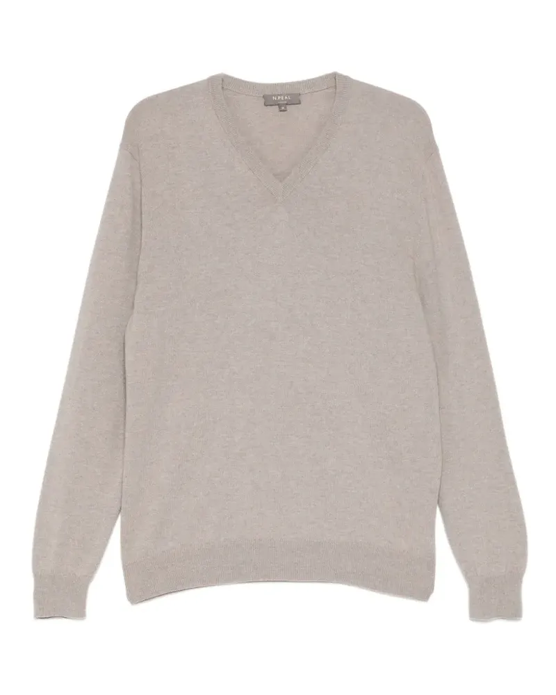 N.Peal Burlington Pullover - Grau Grau