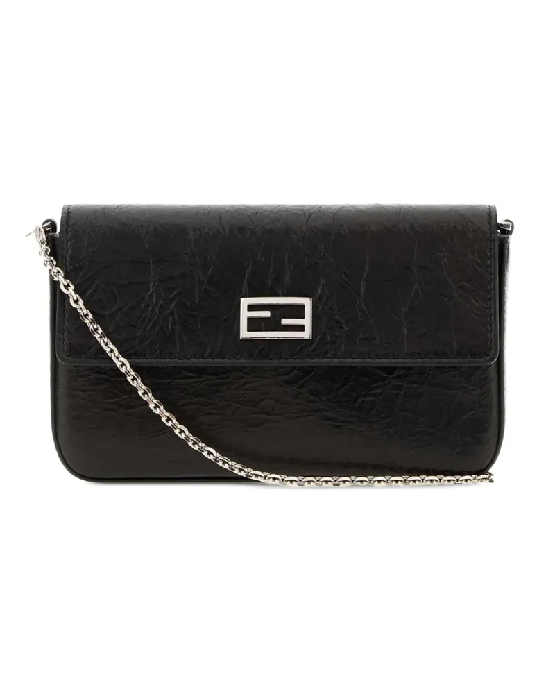 Fendi Tube Portemonnaie mit Kette - Schwarz Schwarz