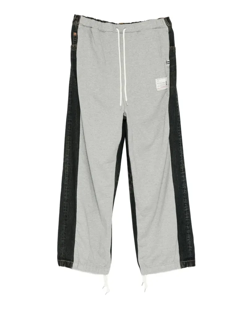 MIHARAYASUHIRO Hose aus Sweatstoff und Denim - Grau Grau