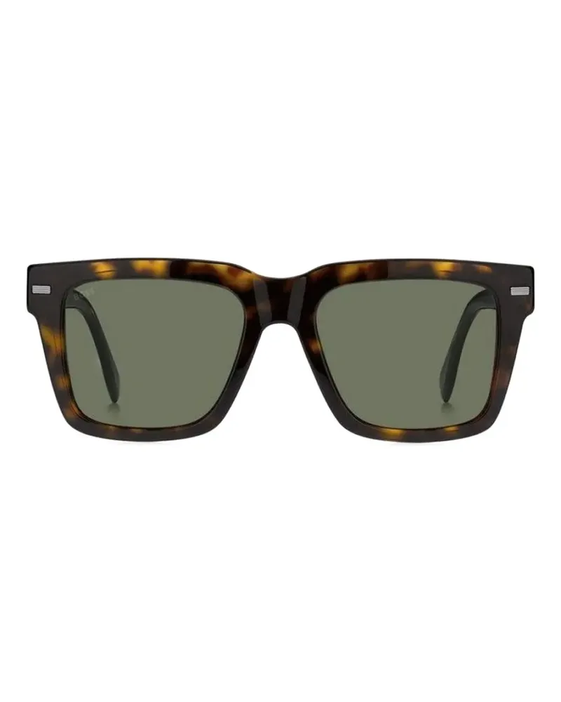 HUGO BOSS Sonnenbrille mit eckigem Gestell - Braun Braun