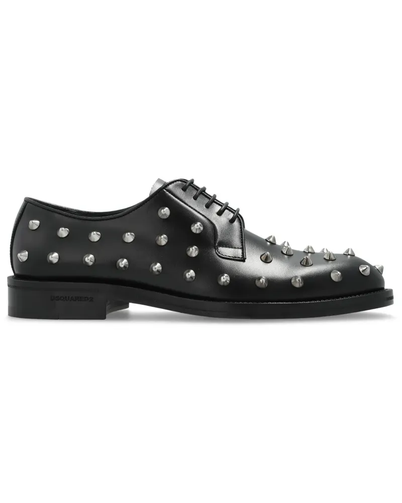 Dsquared2 Derby-Schuhe mit Nieten - Schwarz Schwarz