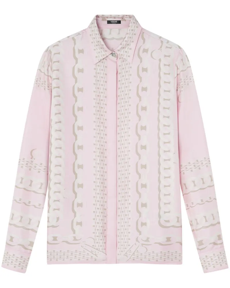 Versace Treasure Seidenhemd - Rosa Rosa